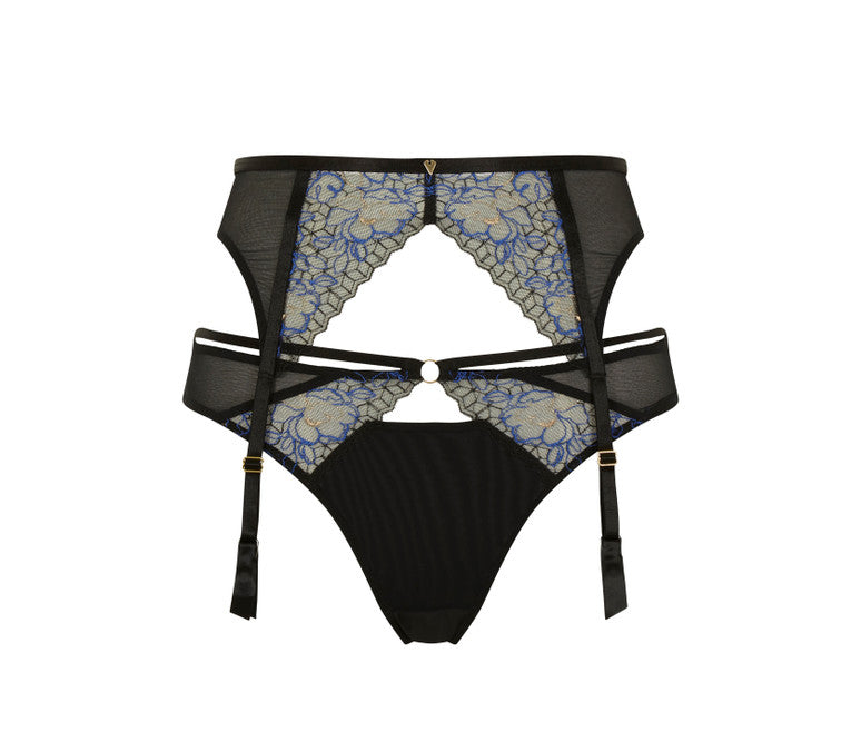 Valentina Luxe Suspender In Black - Cleo by Panache - BraTopia