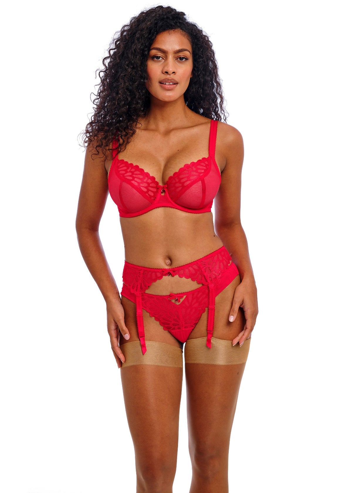 Loveland Suspender In Bombshell Chilli Red - Freya