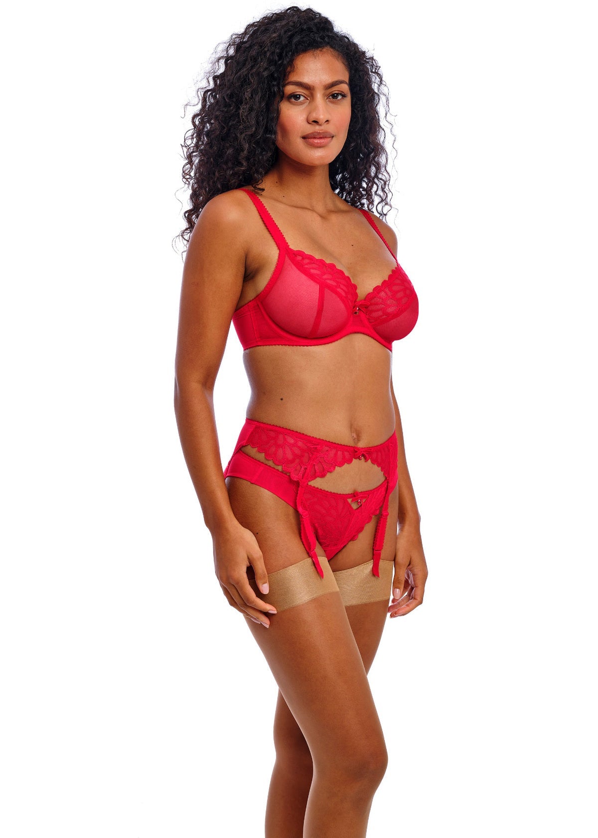 Loveland Suspender In Bombshell Chilli Red - Freya
