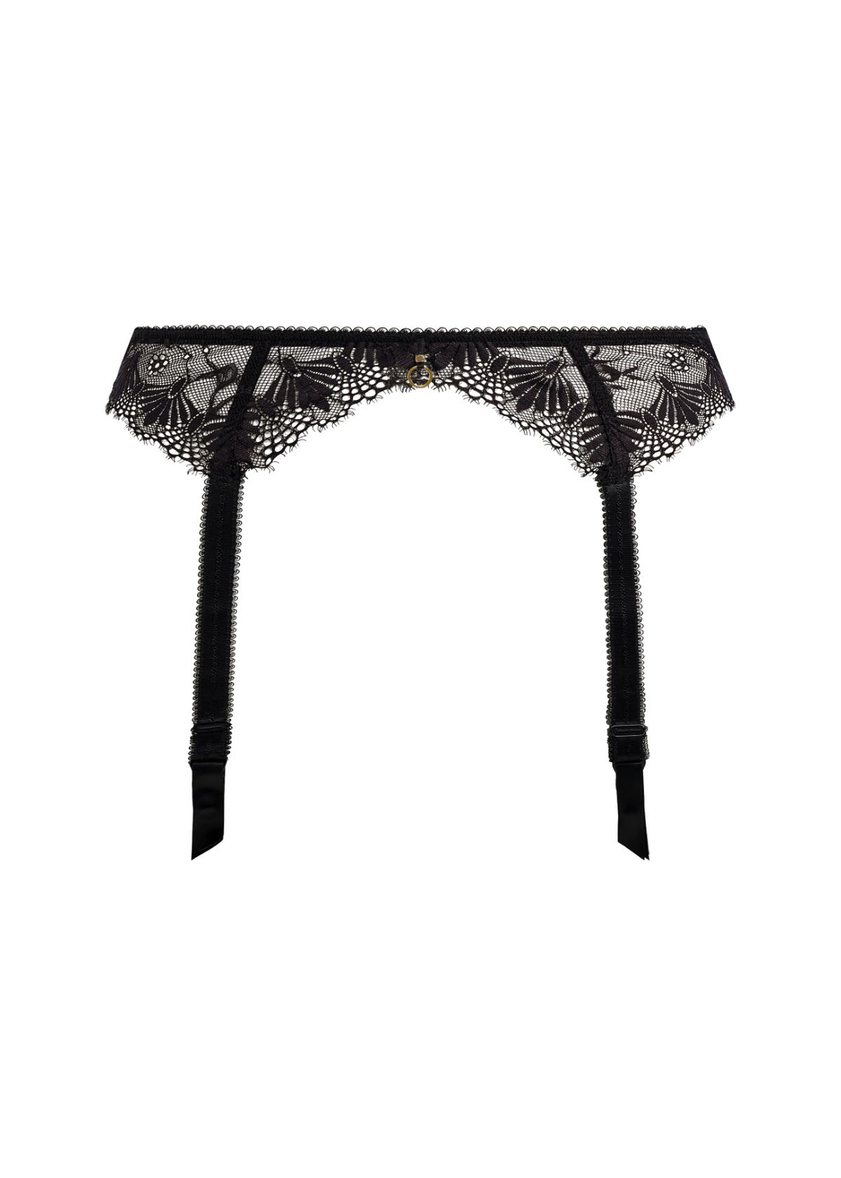 Fascinate Suspender In Black - Freya