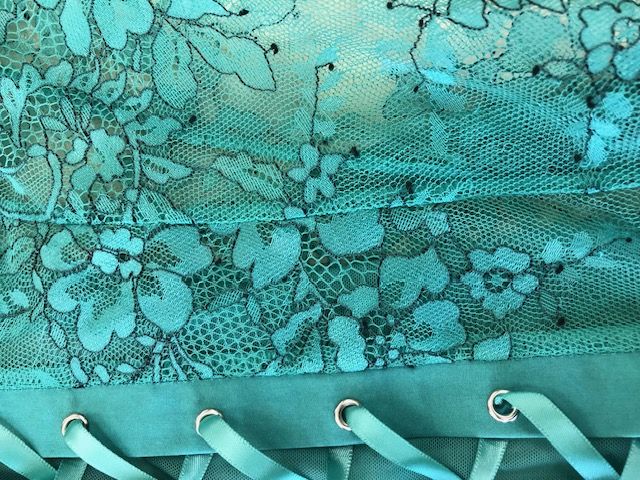 Lace Up 2 Pc in Aqua - Dreamgirl