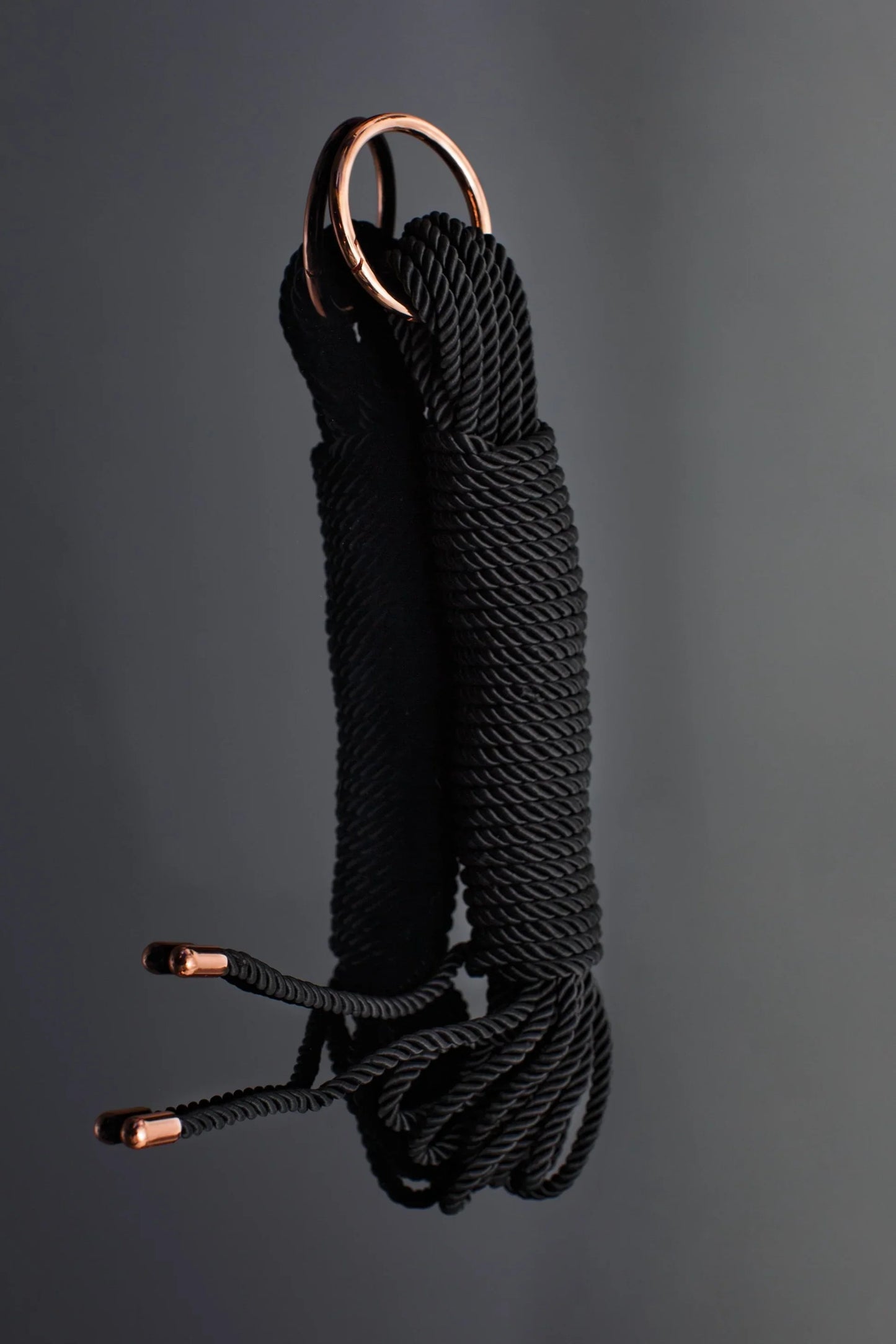 Silky Black Bondage Rope – 32 ft – Coquette
