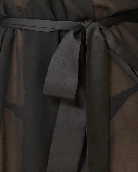 Chiffon Kimono In Black - Bluebella - BraTopia