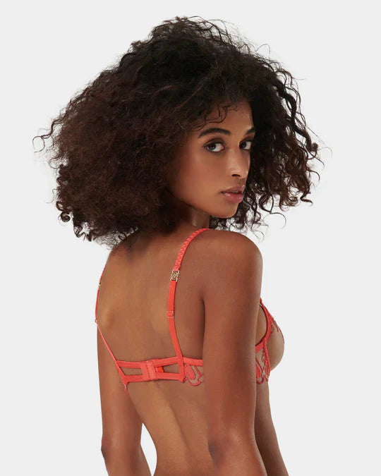 Harlow Wired Bra In Hot Coral - Bluebella - BraTopia