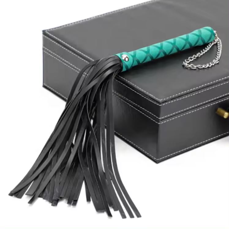 Flogger In Black & Green - Pink Elephant - BraTopia