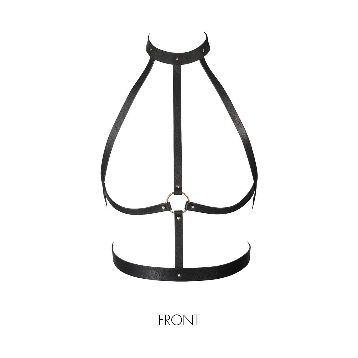 Maze H-Harness In Black - Bijoux Indiscrets - BraTopia