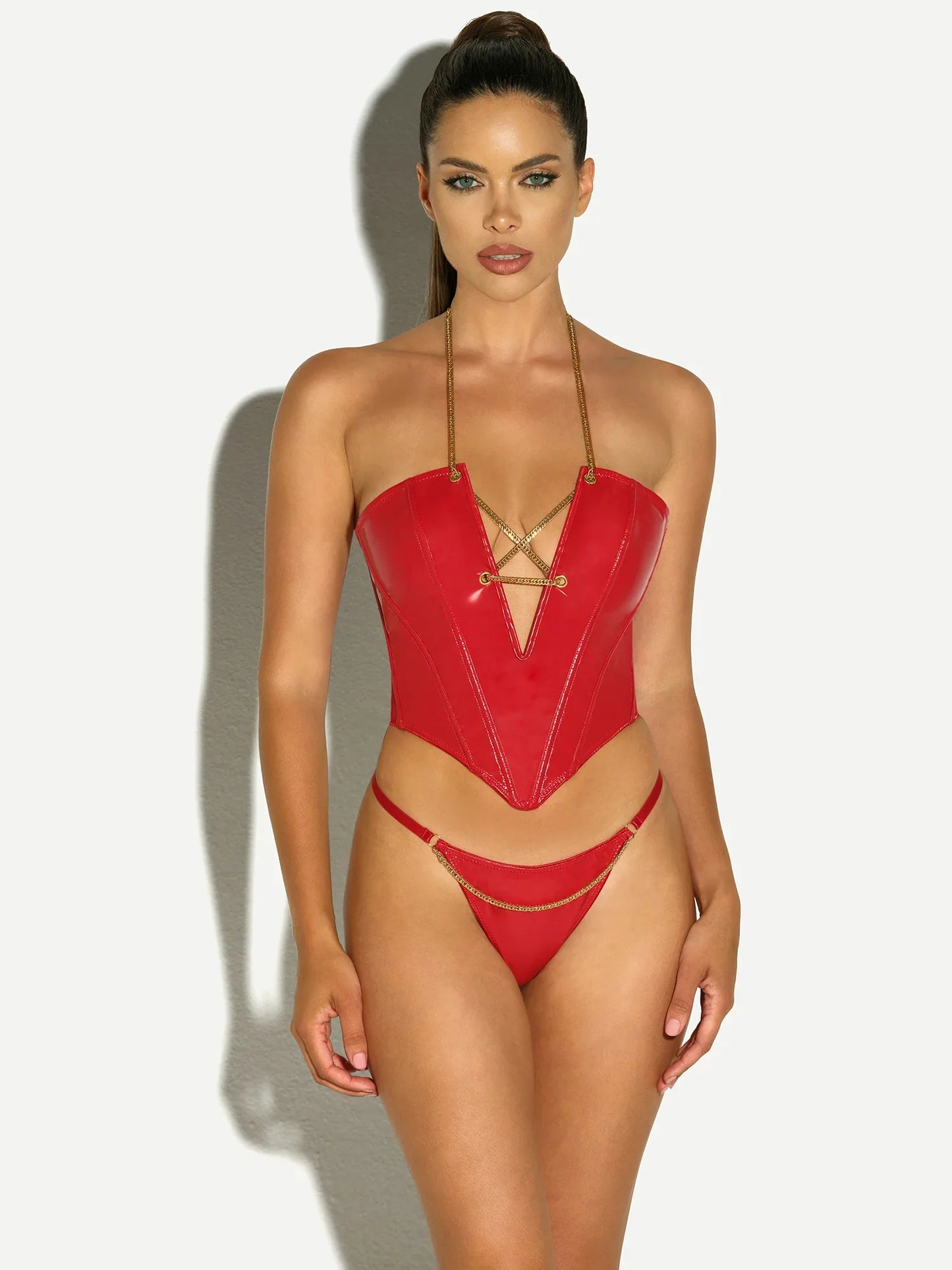 Chained G-String In Red - Oh La La Cheri - BraTopia