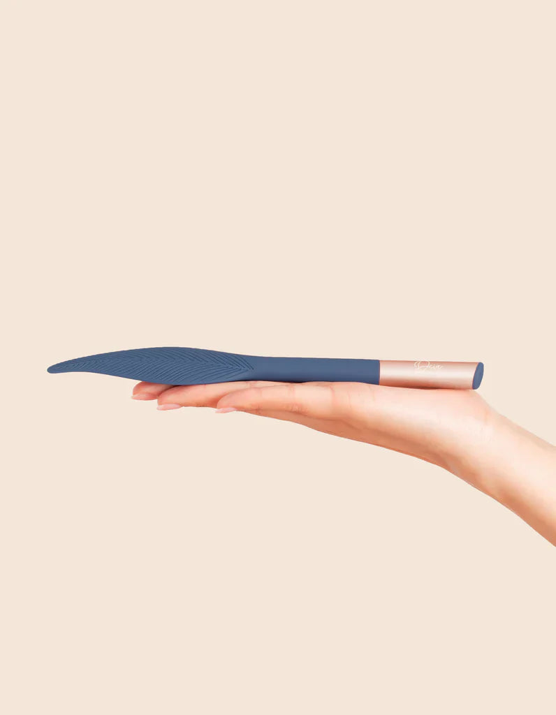 The Feather Vibrating Tickler In Blue - Deia - BraTopia