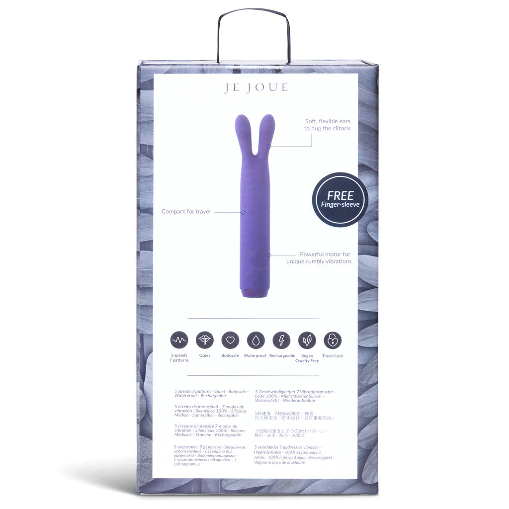 Rabbit Bullet Vibrator In Purple - Je Joue - BraTopia