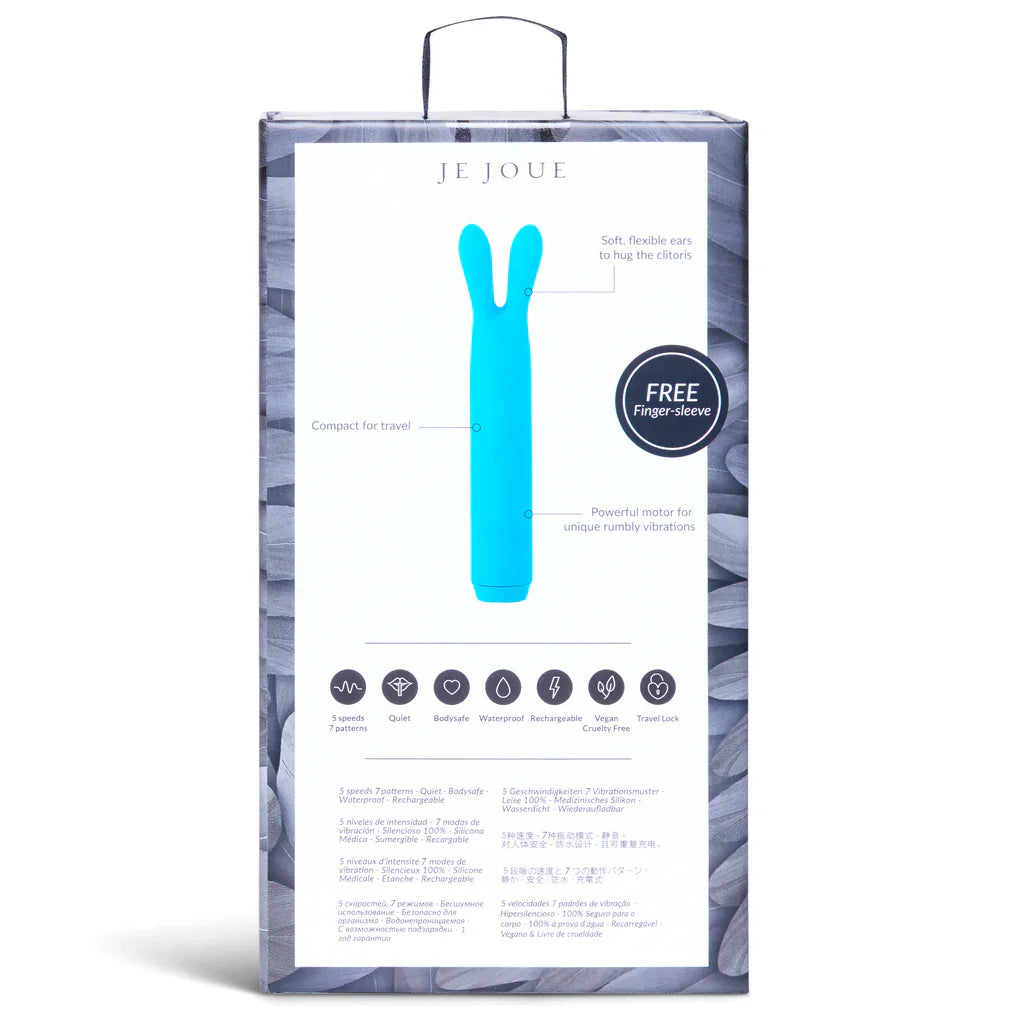 Rabbit Bullet Vibrator In Teal - Je Joue - BraTopia