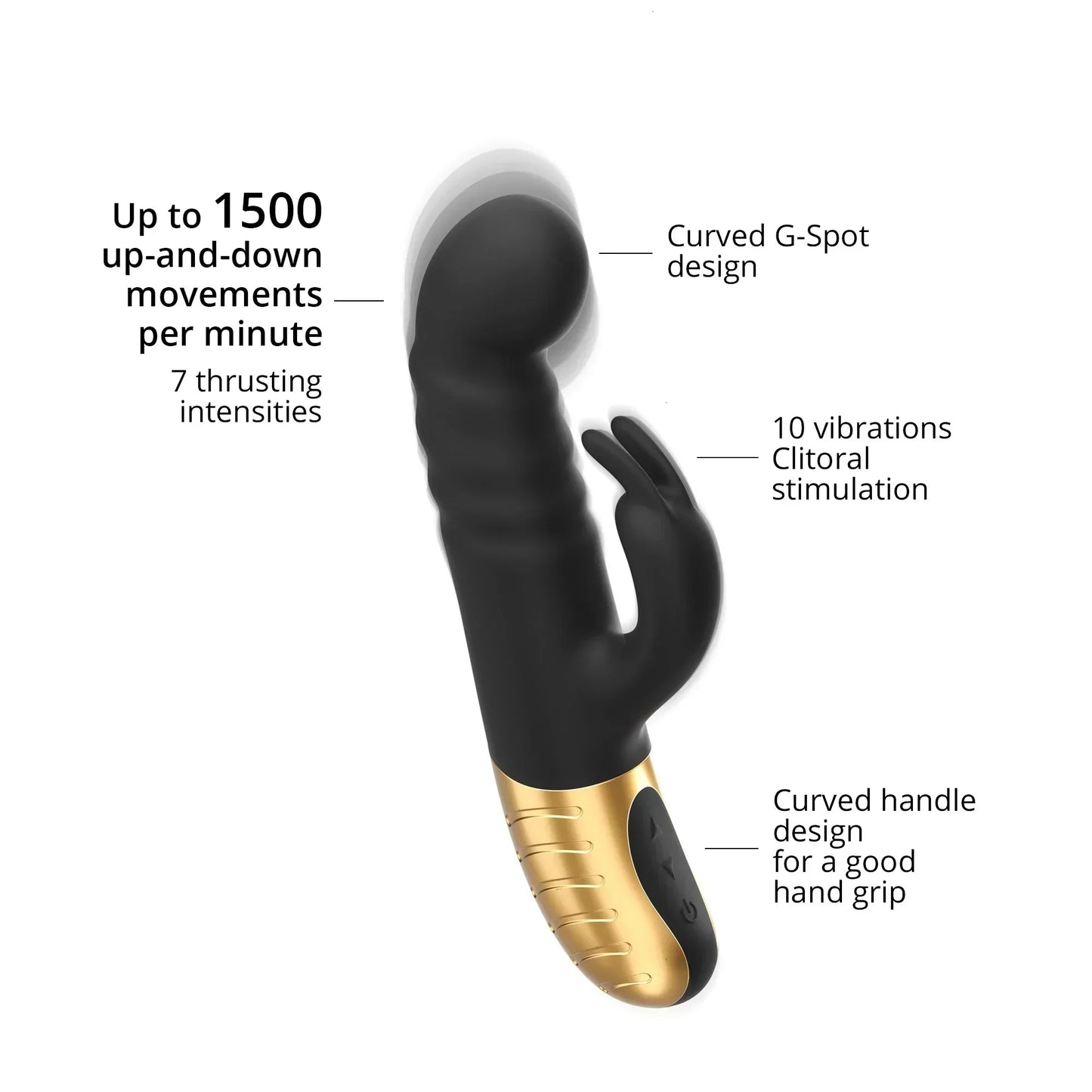 G-Stormer Rabbit In Black & Gold - DORCEL - BraTopia