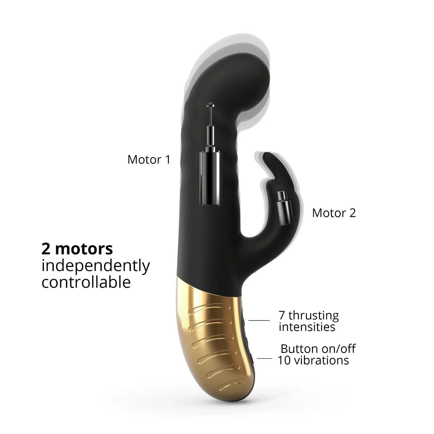 G-Stormer Rabbit In Black & Gold - DORCEL - BraTopia