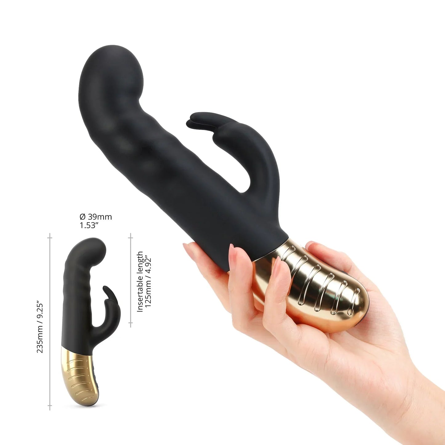G-Stormer Rabbit In Black & Gold - DORCEL - BraTopia