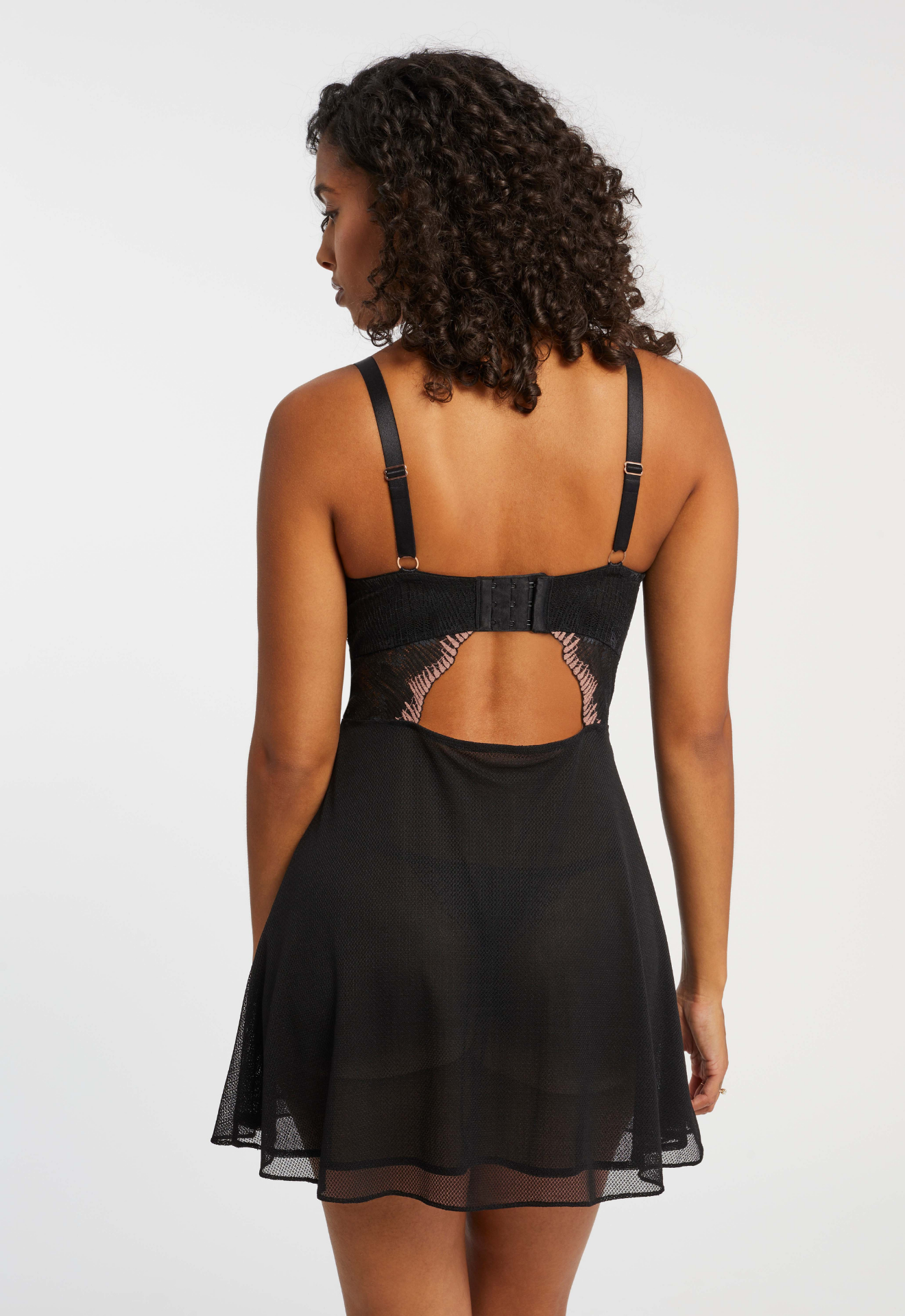Dolce Vita Bandeau Muse Babydoll In Black & Boom- Montelle - BraTopia