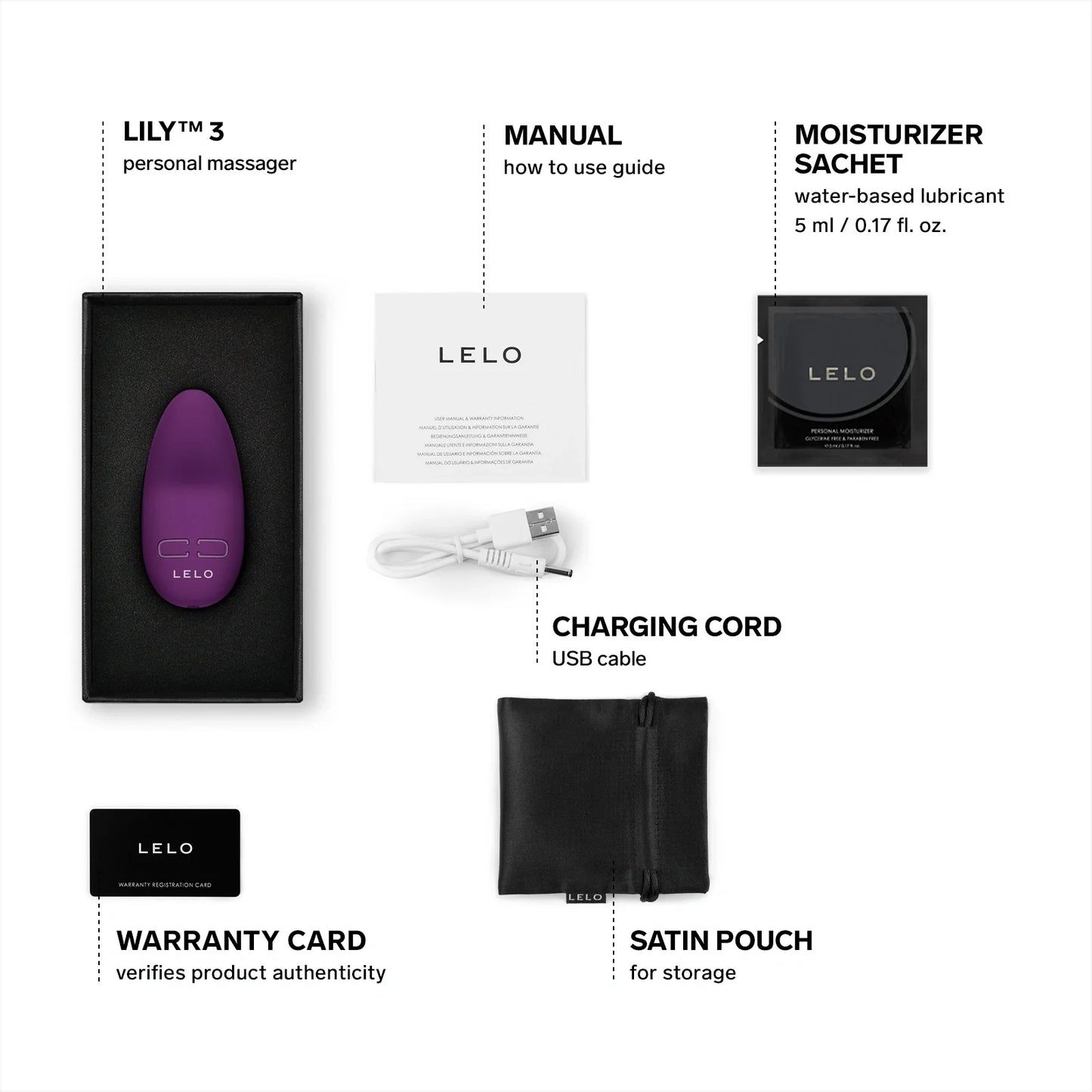 Lily 3 In Dark Plum - Lelo