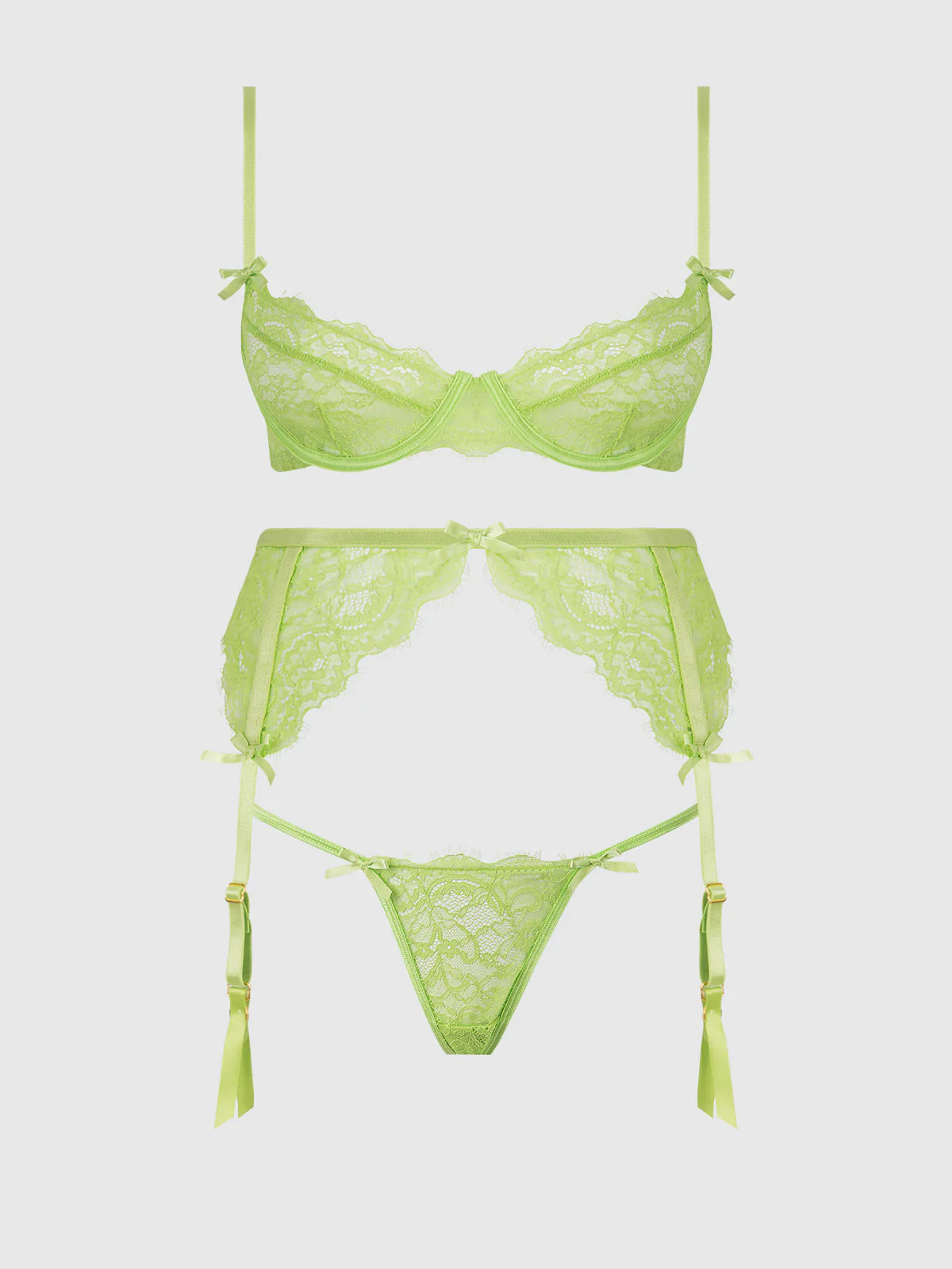 Shavon G-String In Lime Green - House of Desire - BraTopia