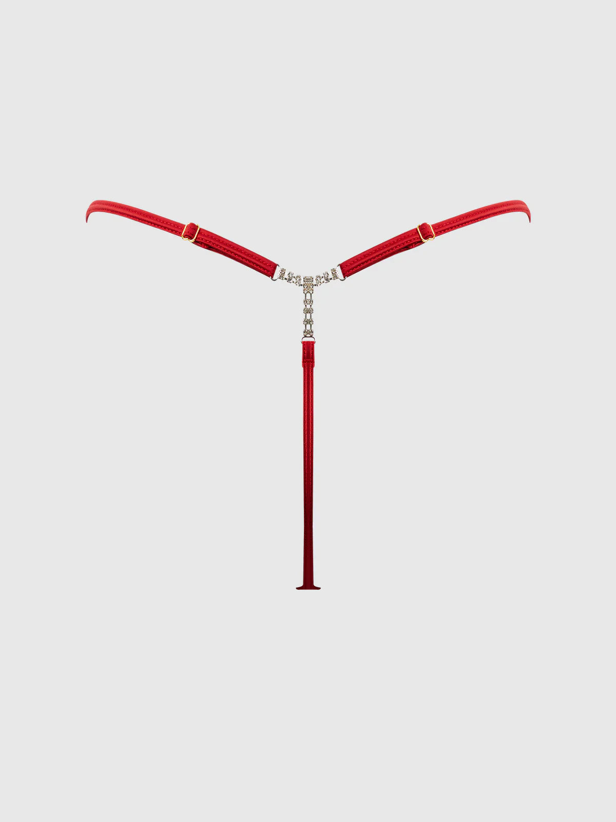 Marilyn Pom Pom G-String In Red - House of Desire - BraTopia