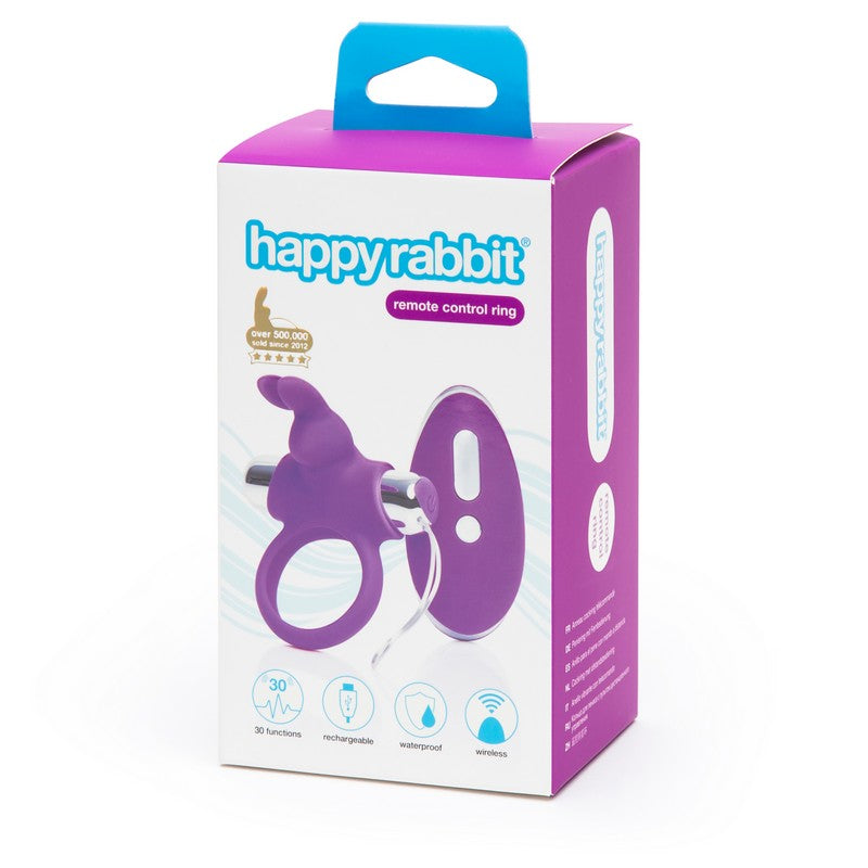 Remote Control Cock Ring - Happy Rabbit - BraTopia