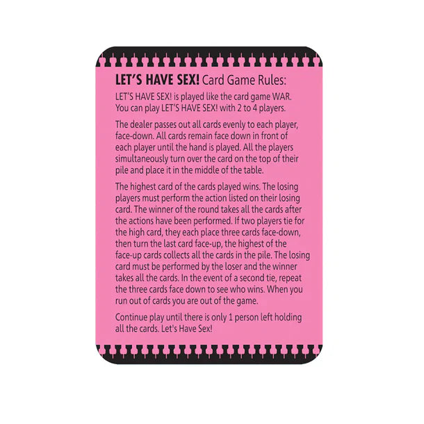 Let's Have Sex - Sexy War Card Game - EP