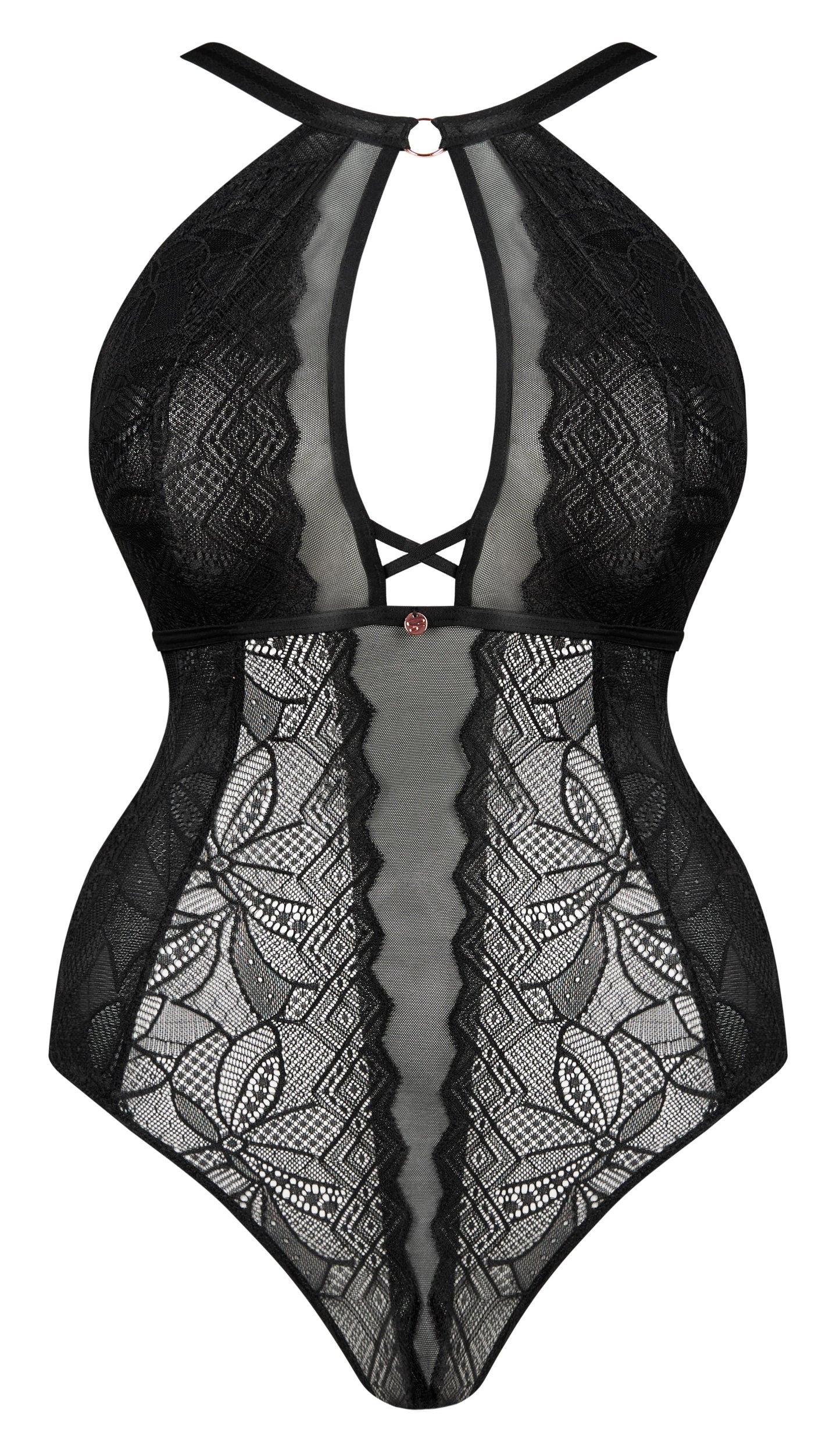 Scantilly Opulence Stretch Lace Body In Black - Curvy Kate - BraTopia