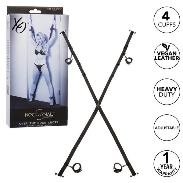 Nocturnal Collection Over the Door Cross - California Exotics - BraTopia