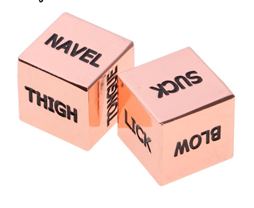 Sex Dice In Rose Gold - Pink Elephant - BraTopia