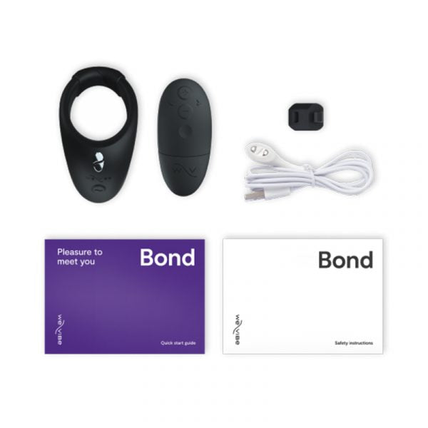 Bond Wearable Stimulation Ring In Black - We-Vibe - BraTopia
