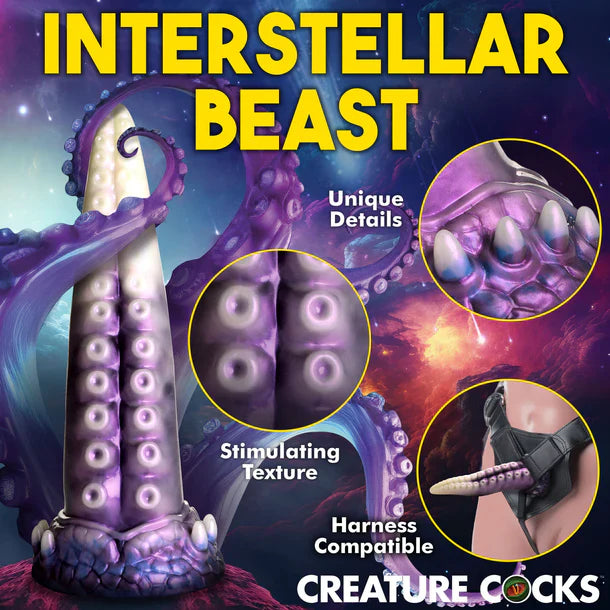 Astropus Tentacle Silicone Dildo In Multi - Creature Cocks