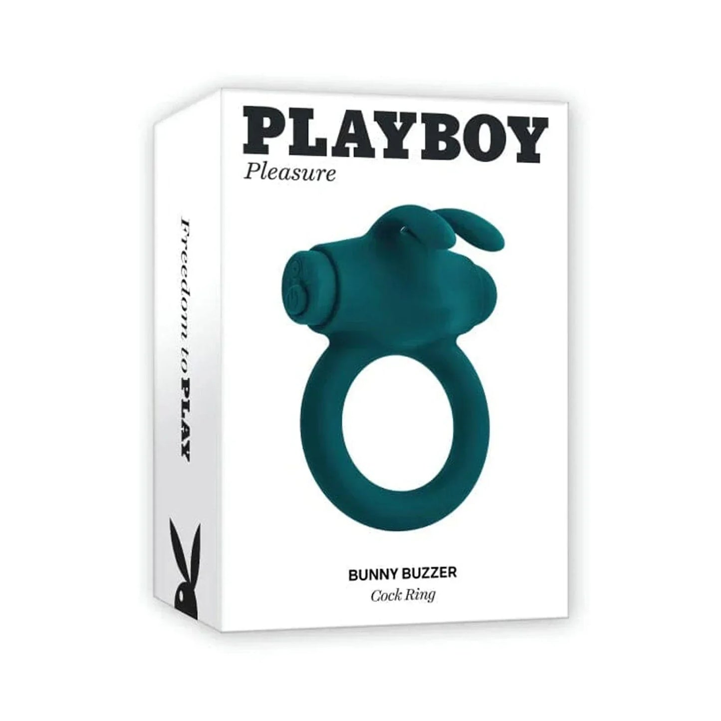 Playboy Bunny Buzzer Cock Ring In Teal - BraTopia
