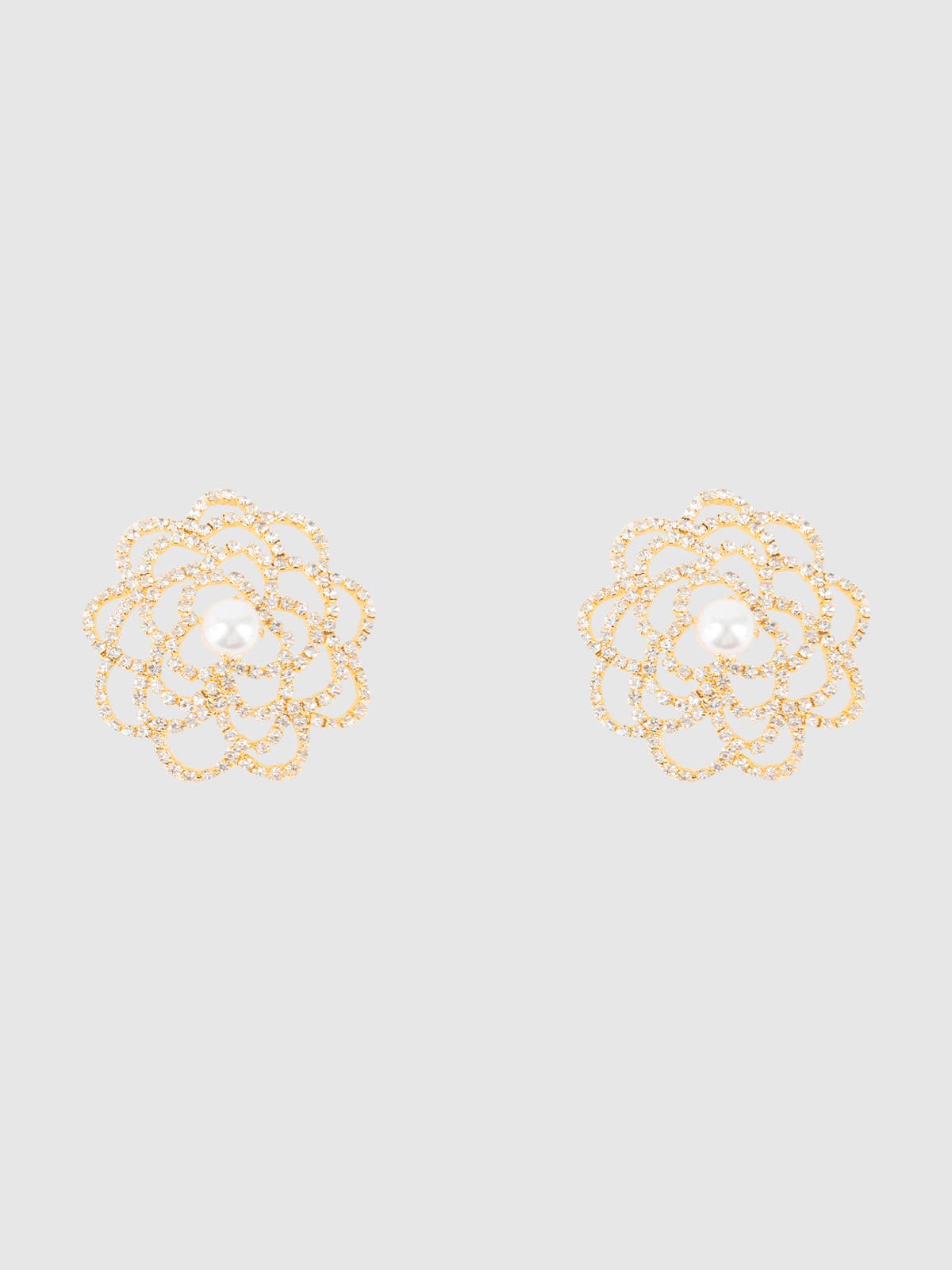 Rhinestone & Pearl Floral Pasties - House of Desire