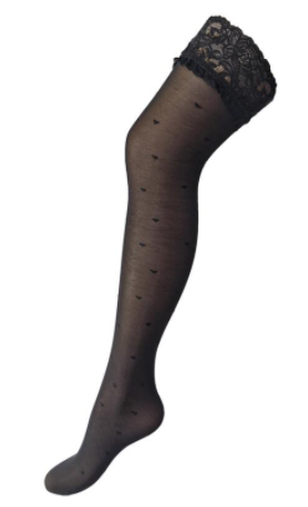 Decadence Love Heart Lace Top 15 Dernier Hold Up In Black - Pour Moi - BraTopia