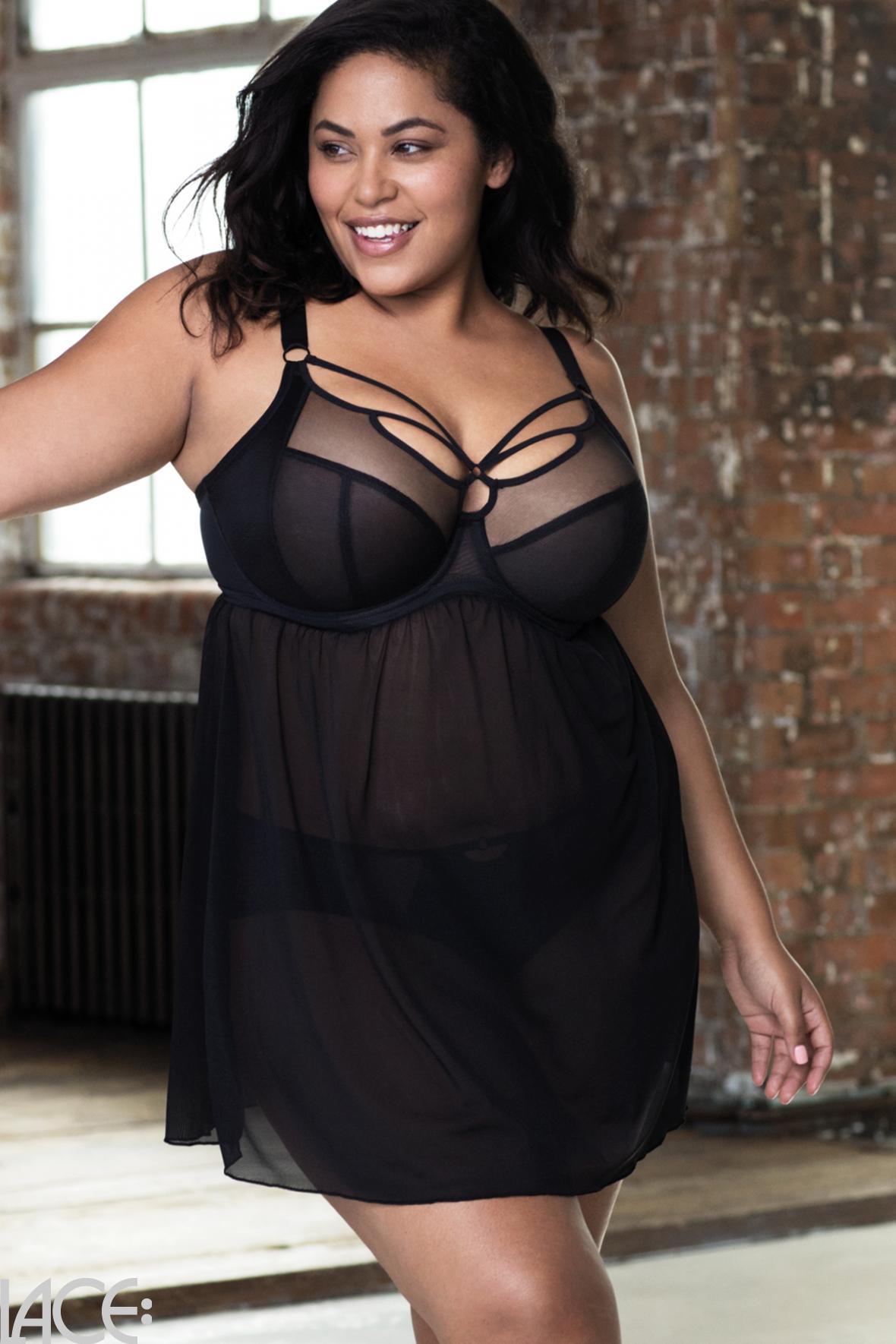 Sachi Baby Doll In Black - Elomi - BraTopia