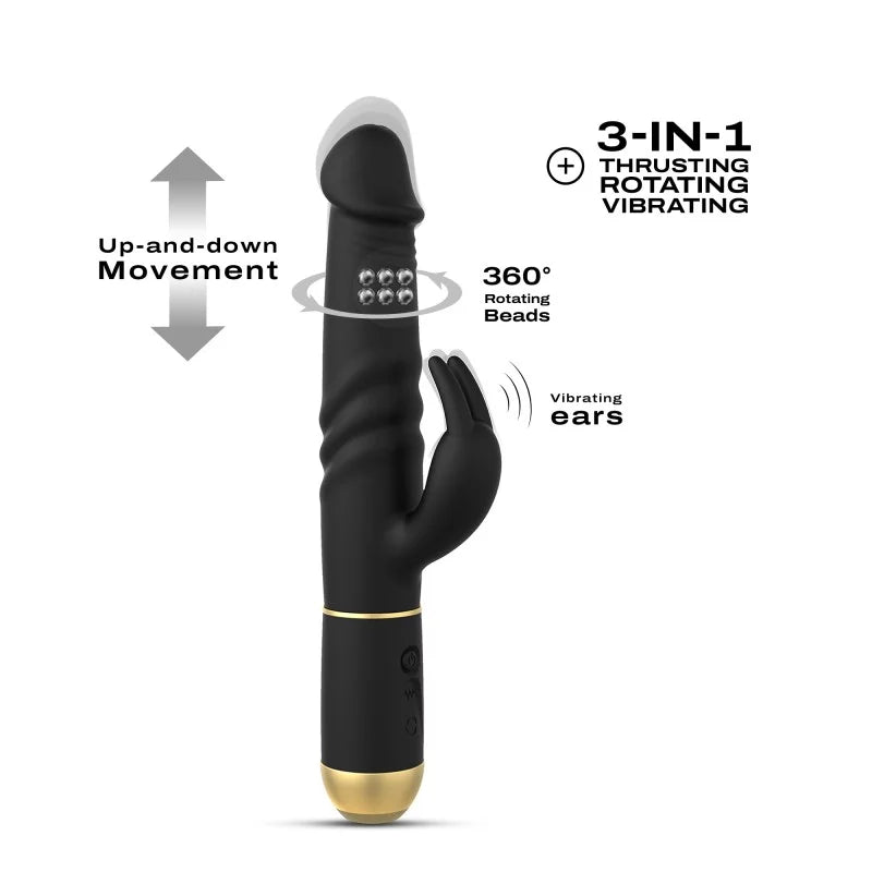 Furious Rabbit 2.0 In Black & Gold - DORCEL - BraTopia