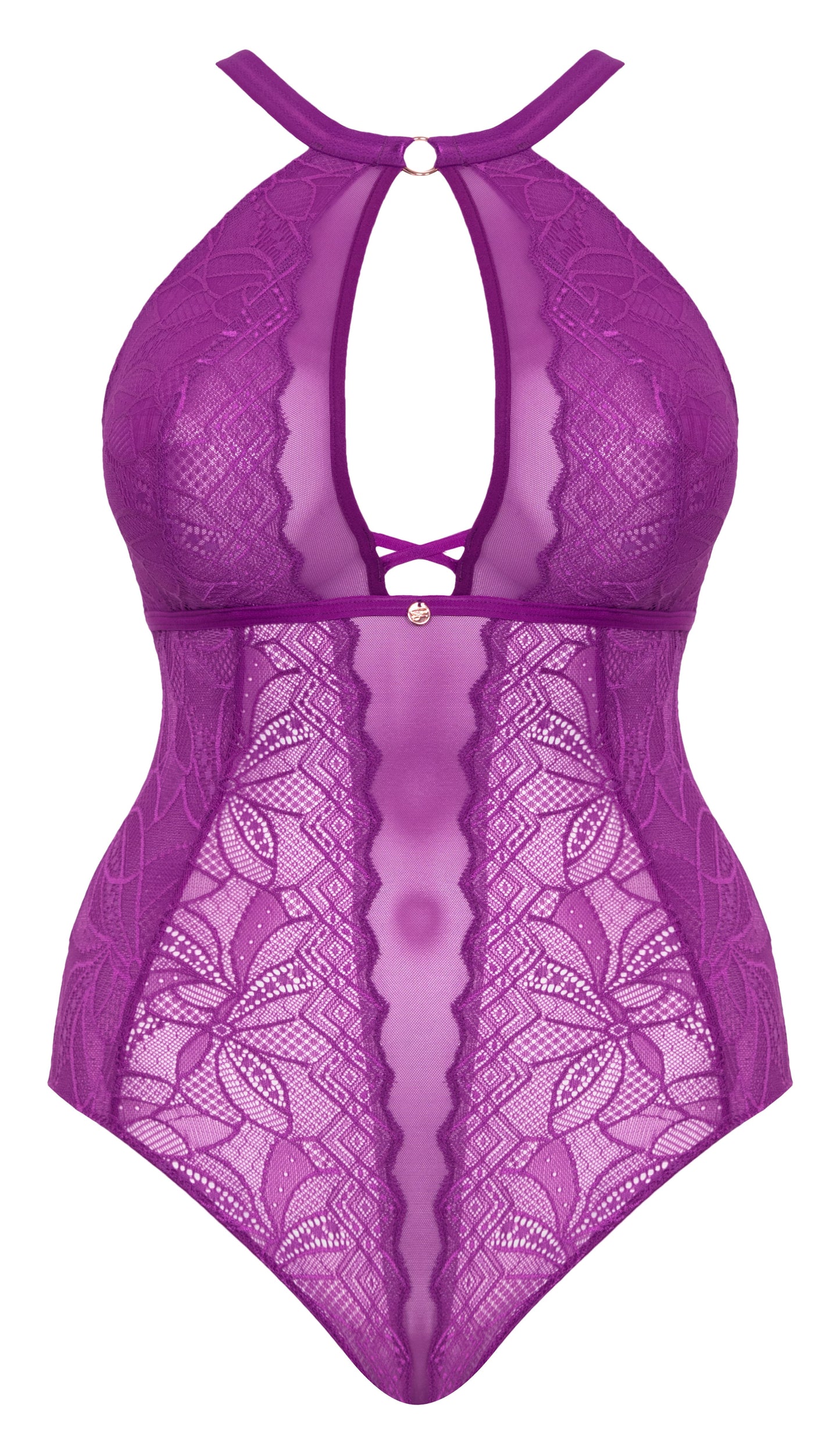 Scantilly Opulence Stretch Lace Body In Mystic Purple - Curvy Kate - BraTopia