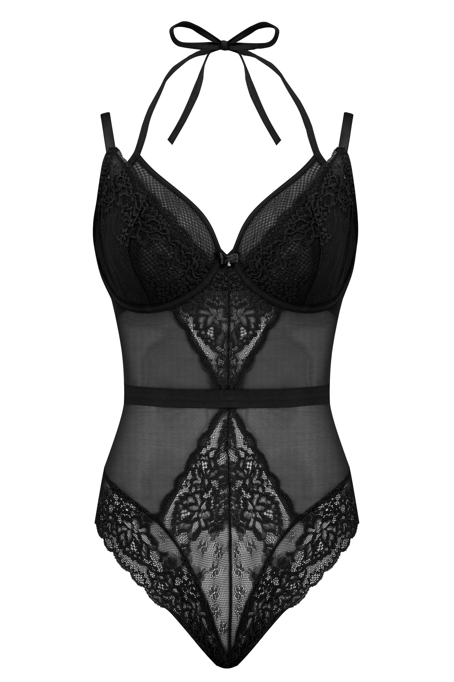 Suspense Underwired Body In Black - Pour Moi - BraTopia