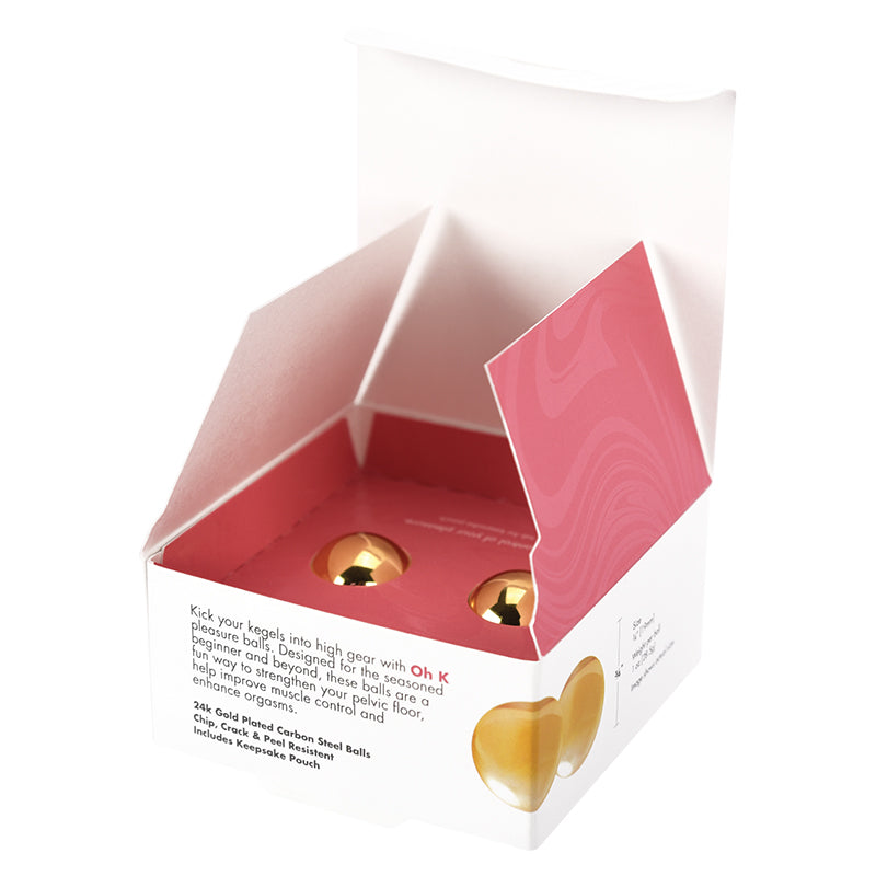 Oh K Pleasure Balls 24K Gold Plated - Classic Erotica - BraTopia