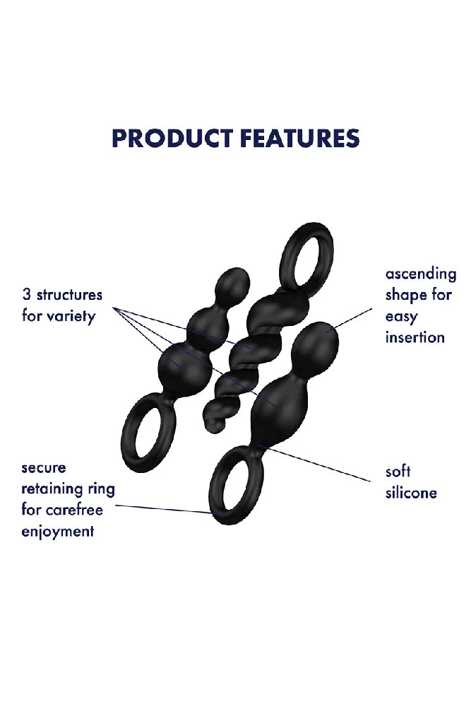 Booty Call Set In Black - Satisfyer - BraTopia