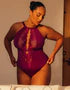 Scantilly Indulgence Stretch Lace Body In Berry Purple - Curvy Kate