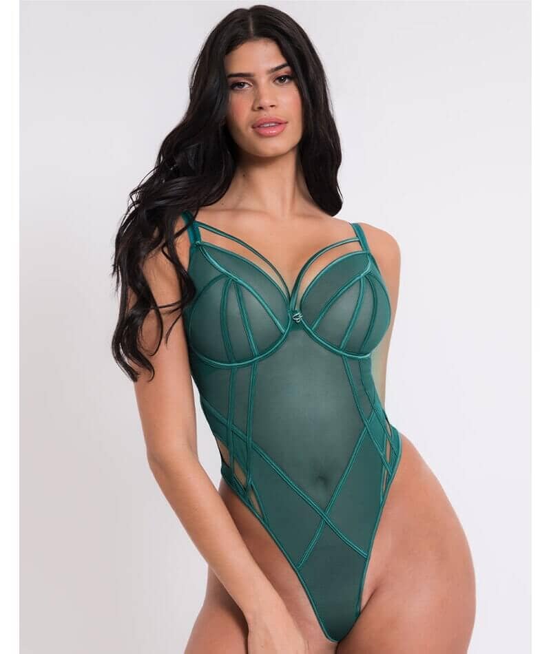Senses Plunge Body In Verdigris - Curvy Kate - BraTopia