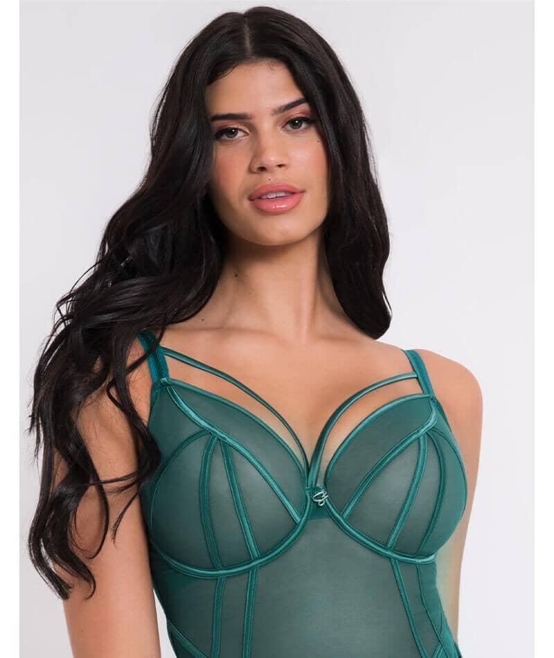 Senses Plunge Body In Verdigris - Curvy Kate - BraTopia
