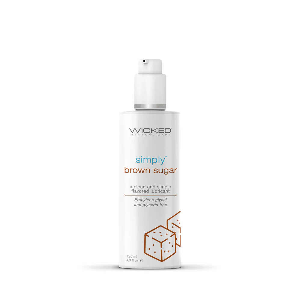 Simply Aqua Brown Sugar Lubricant 120ml - Wicked - BraTopia