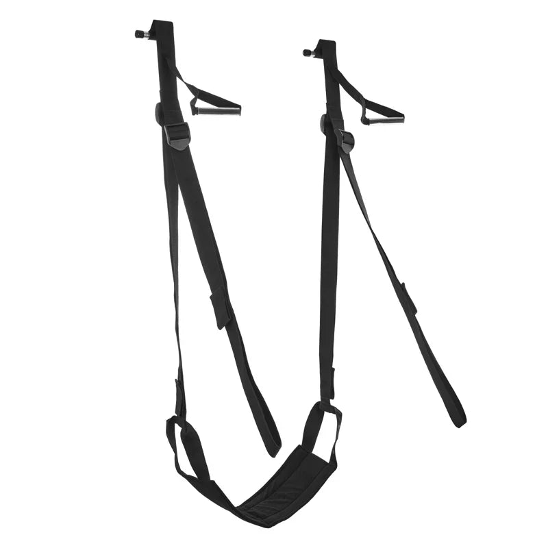 Door Jam Sex Sling In Black - Sportsheets - BraTopia