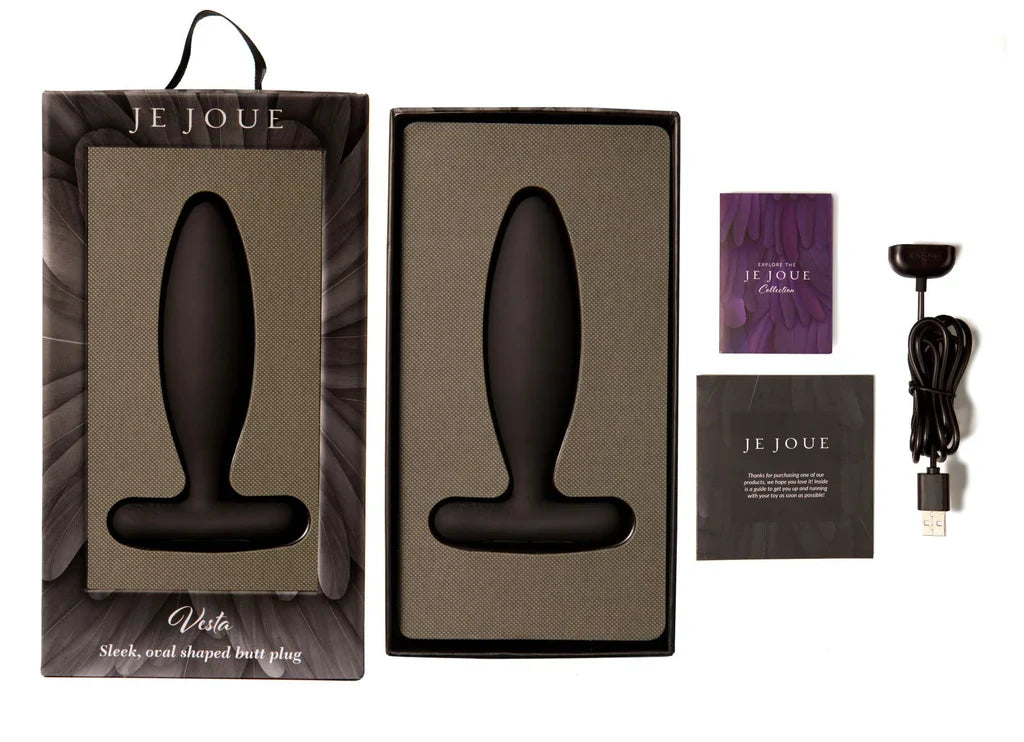 Vesta Vibrating Bullet Plug In Black - Je Joue - BraTopia