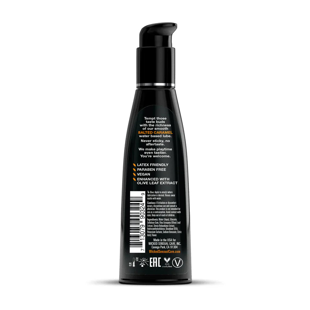 Aqua Salted Caramel Lubricant 120ml - Wicked - BraTopia