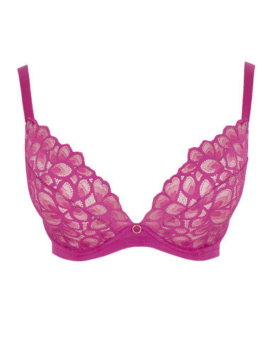 Allure Demi Plunge Bra in Magenta - Panache