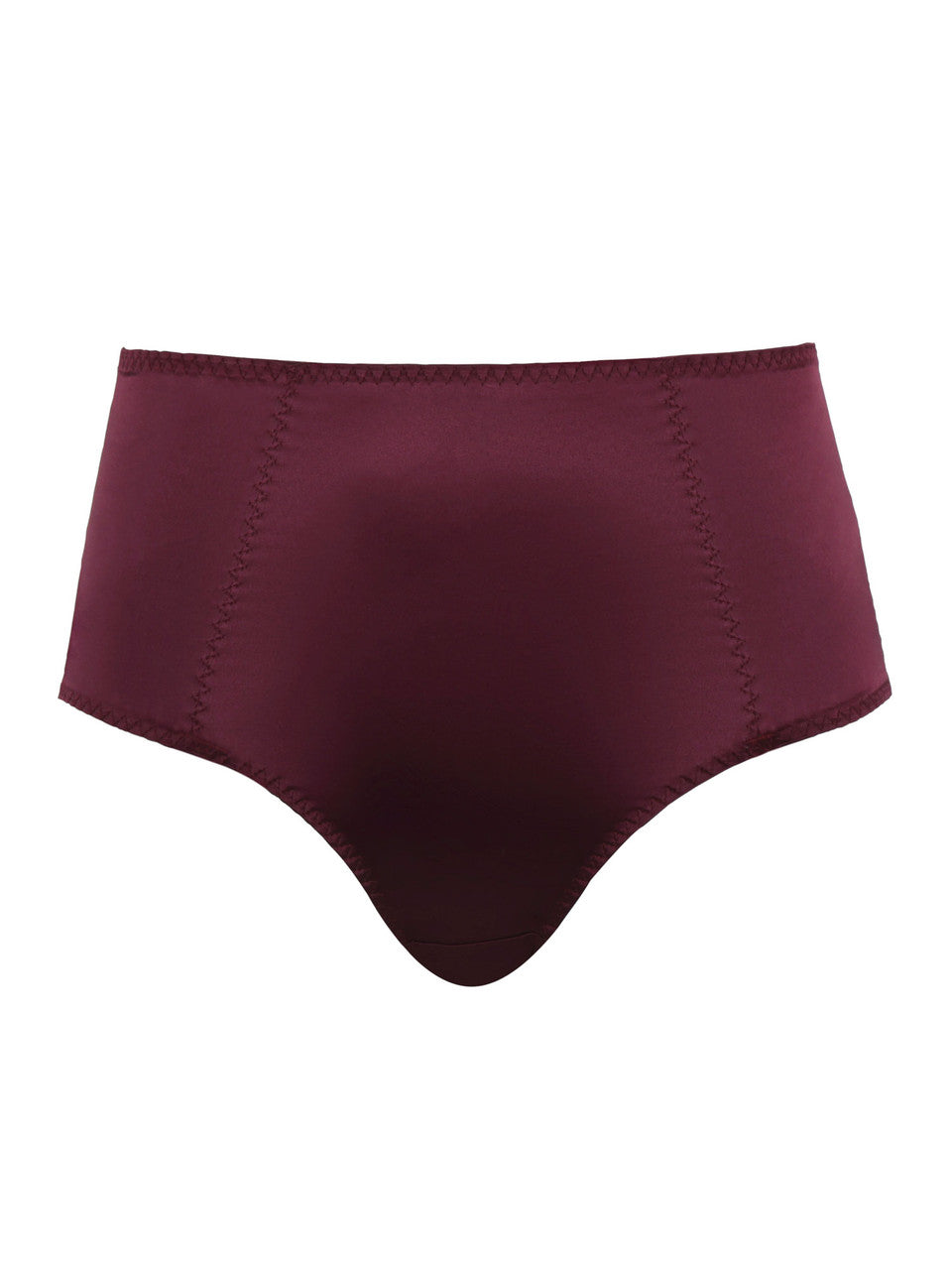 Grace Suspender Brief In Bordeaux Red - Panache