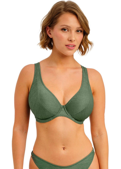 Arizona Wave High Apex Bikini Top In Fen - Freya
