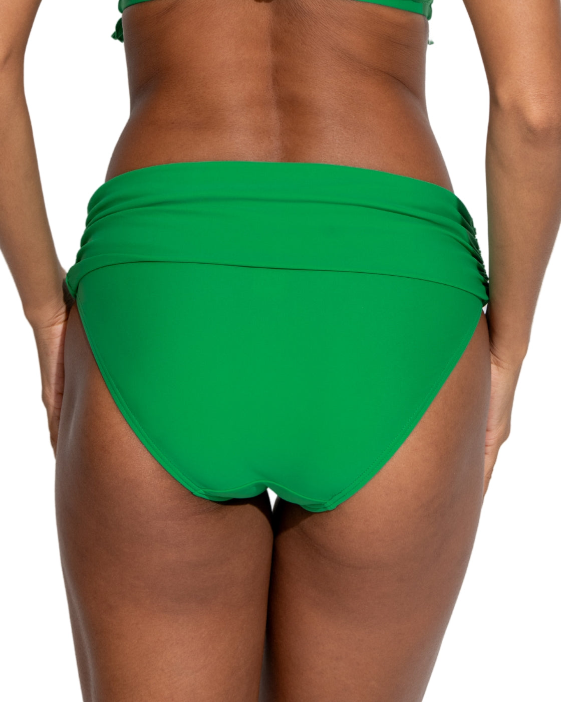Free Spirit Foldover Brief In Green - Pour Moi