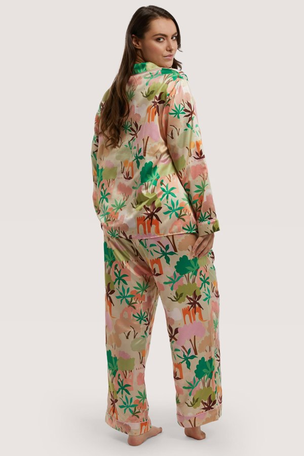 Alja Horvat Recycled Satin Long Sleeve Top - Playful Promises