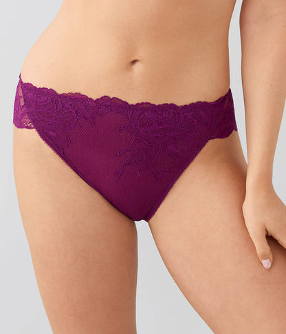 Vivid Attraction Hi Cut Brief in Dark Purple - Wacoal